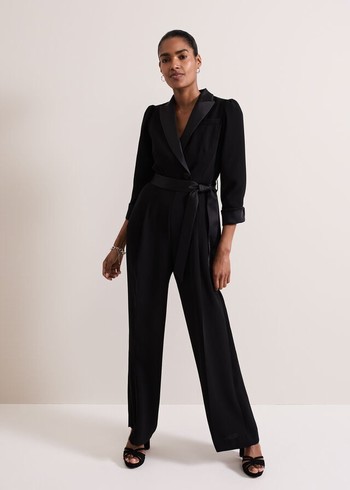 Phase Eight Petite Kylie Jumpsuit Black Canada | ACQWYT-572